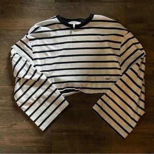 Frame Cropped Long Sleeve Tee